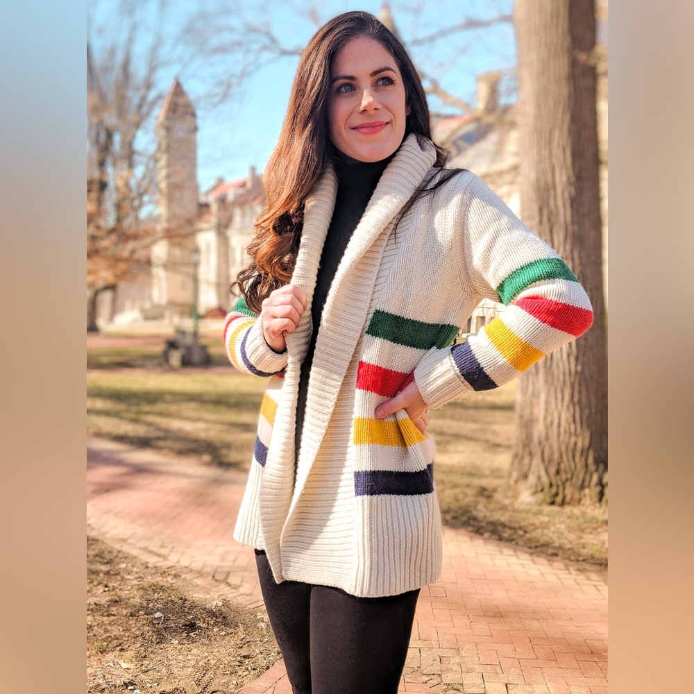 HBC Stripes Colorful Striped Women's Sweater